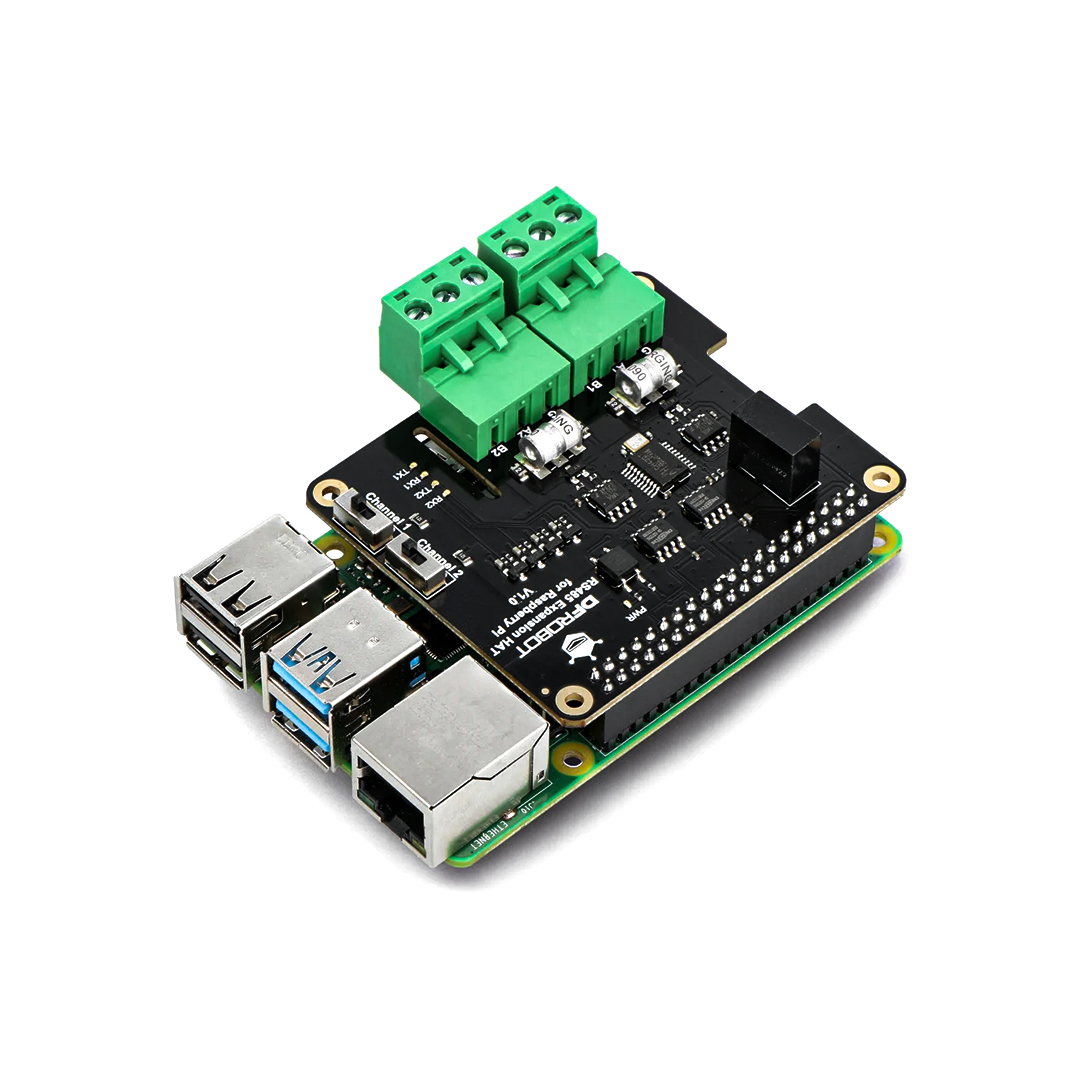 Dual-channel RS485 Expansion Hat for Raspberry Pi 4B By DFRobot